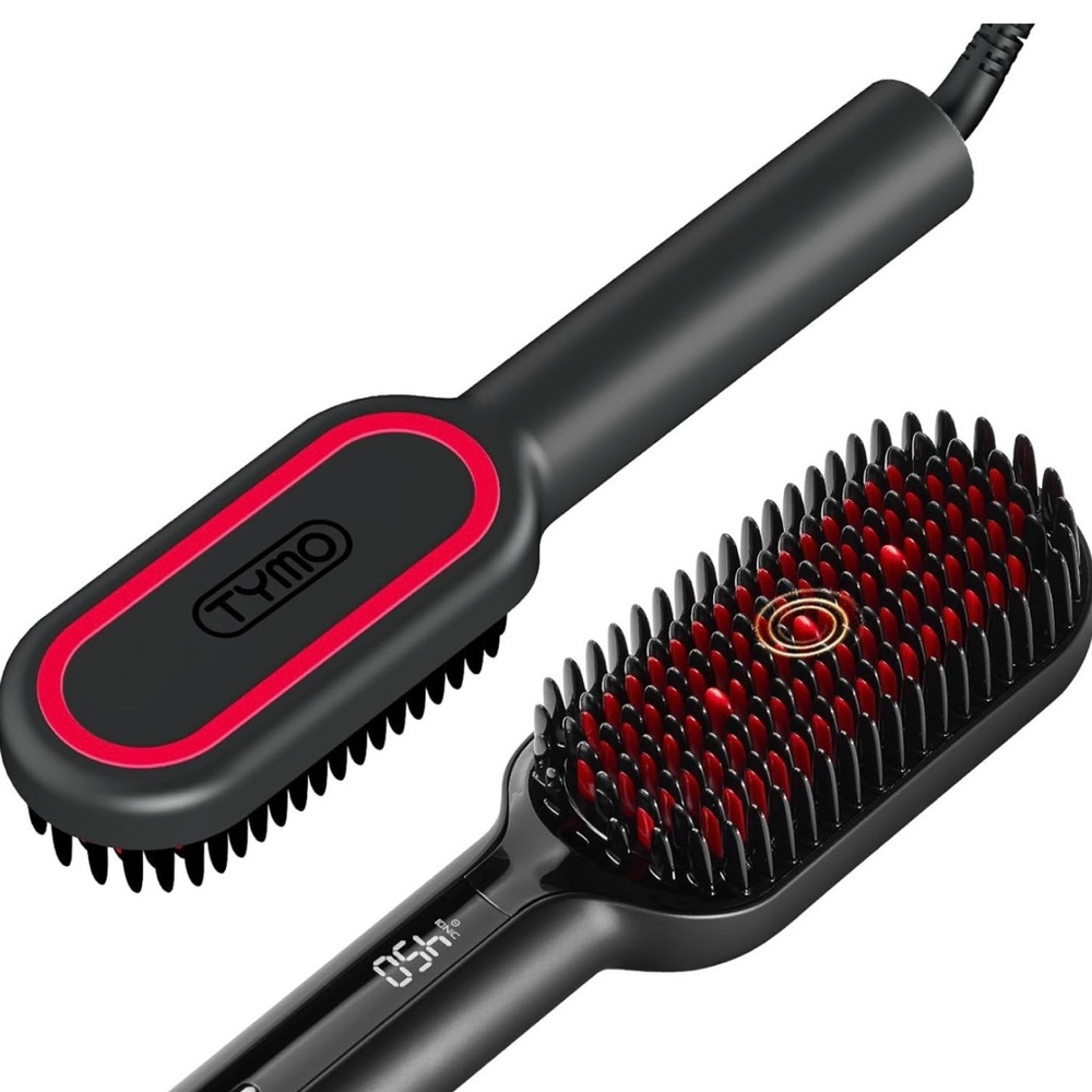 TYMO Upgraded Hair Straightener Brush - lonic Plus